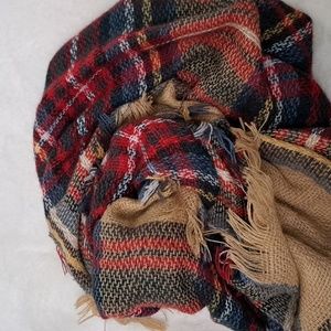 Plaid Tartan Infinity Scarf